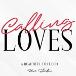 Calling Loves Font Duo