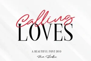 Calling Loves Font Duo