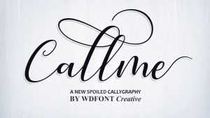 Callme Script Font › Fontesk