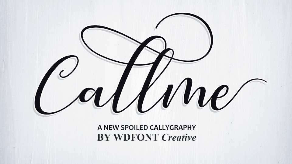 Callme Script Font › Fontesk