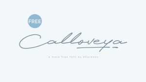 Calloveya Font › Fontesk