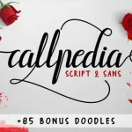 Callpedia Script Font - Fonte Grátis Callpedia Script Font