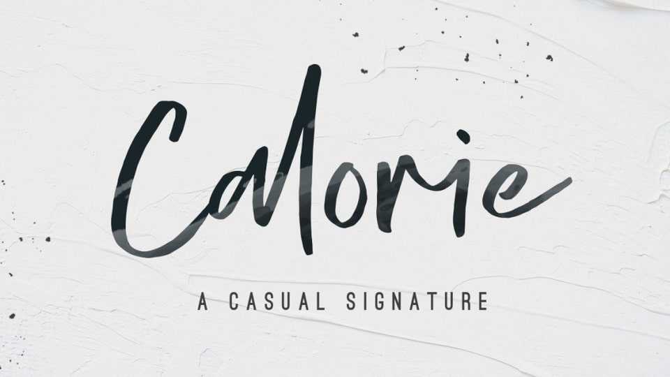 Calorie Font › Fontesk