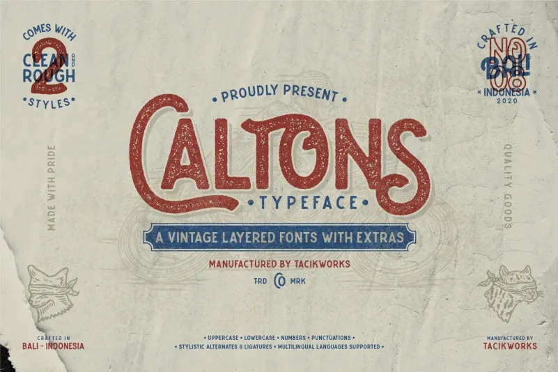 Caltons Font
