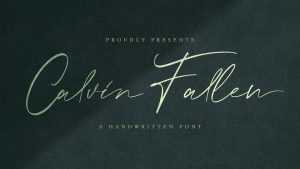 Calvin Fallen Script Font › Fontesk