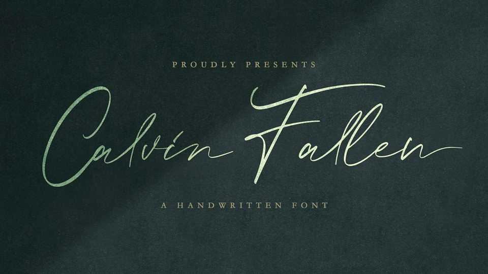 Calvin Fallen Script Font › Fontesk