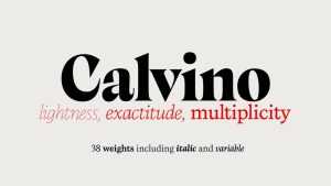 Calvino Font Family › Fontesk