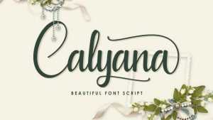 Calyana Script › Fontesk