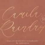 Camila Raindrop Script Font - Fonte Grátis Camila Raindrop Script Font
