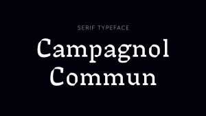 Campagnol Commun Font › Fontesk