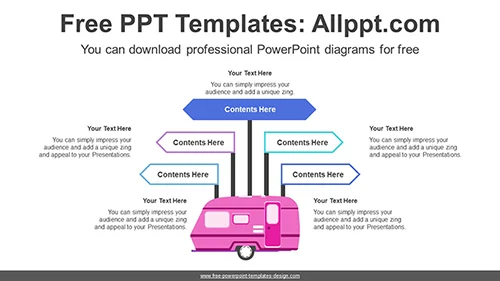 Camper PowerPoint Diagram Template
