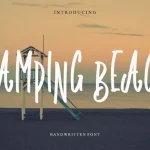 Camping Beach Font