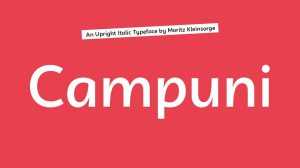 Campuni Font Family › Fontesk