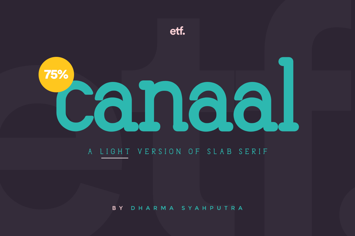 Canaal Slab Light Font