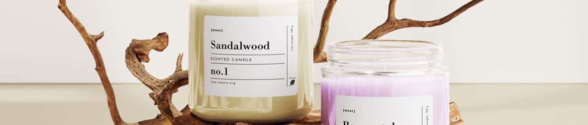 Candle glass jars mockup