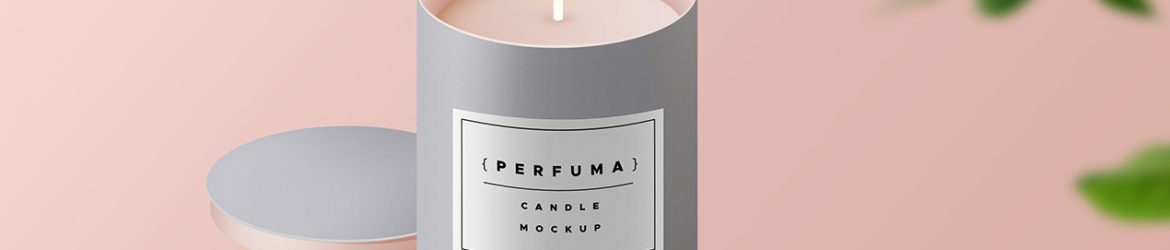 Candle Mockup PSD