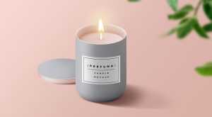 Candle Mockup PSD