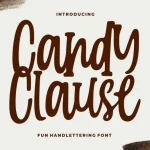 Candy Clauseis Handlettering Font
