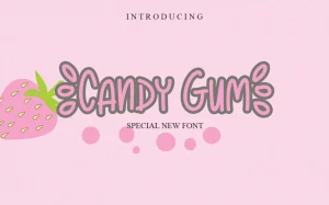 Candy Gum Script Font