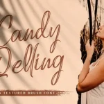 Candy Qelling Brush Font