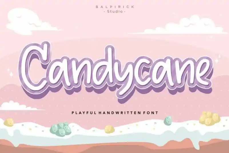 Candycane Playful Handwritten Font