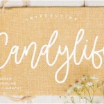 Candylife Monoline Calligraphy Font - Fonte Grátis Candylife Monoline Calligraphy Font