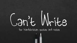 Can’t Write Font › Fontesk