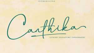 Canthika Font › Fontesk
