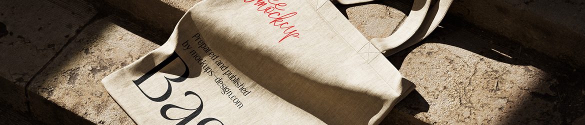 Canvas bag mockup