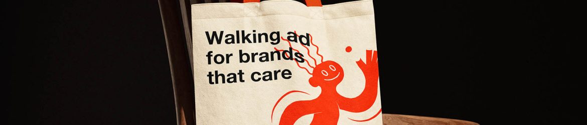 Canvas tote bag on chair mockup