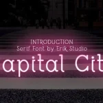 Capital City Display Font