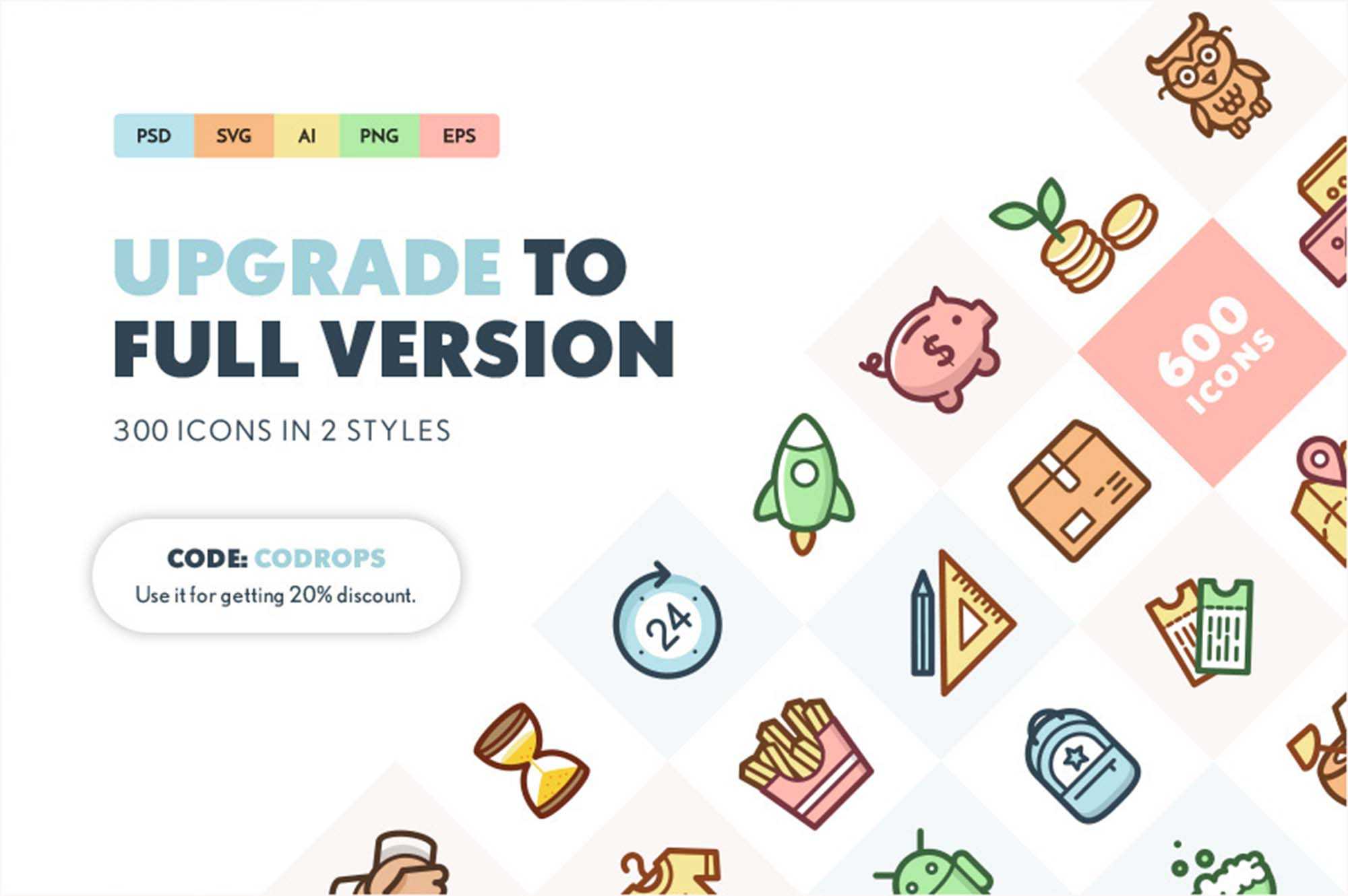 Capitalist Icon Set (AI, PSD, SVG)