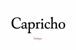 Capricho Serif Font