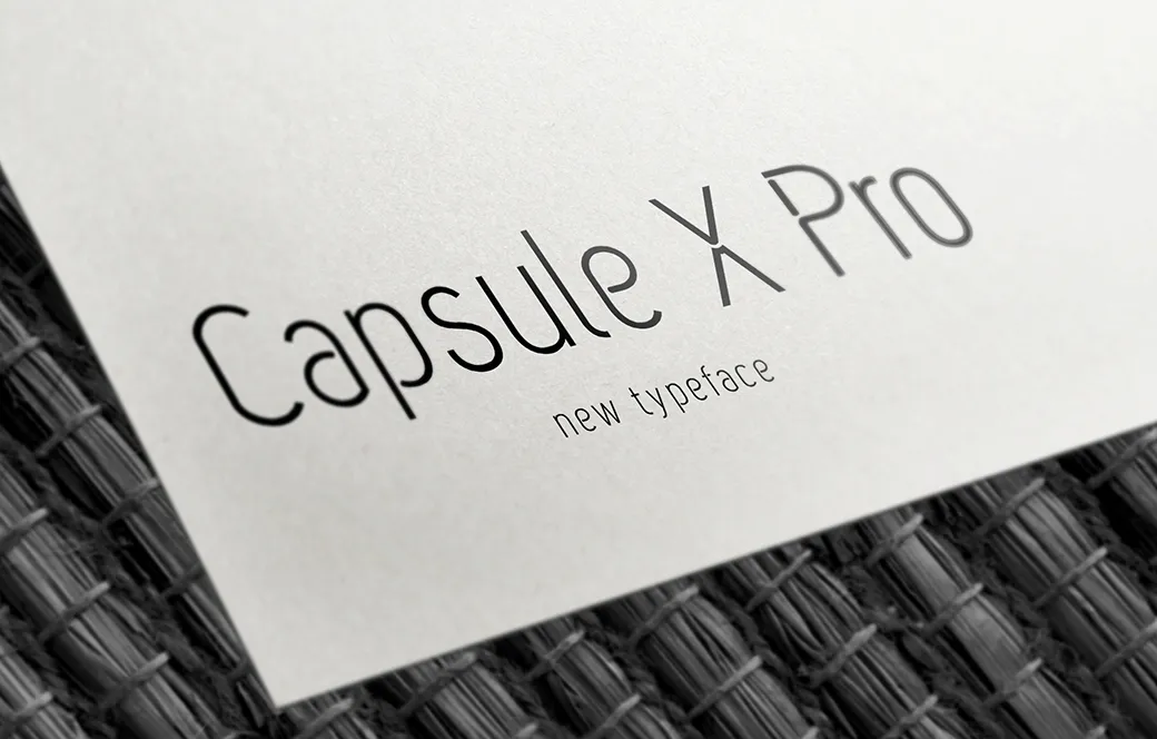Capsule X Pro Typeface