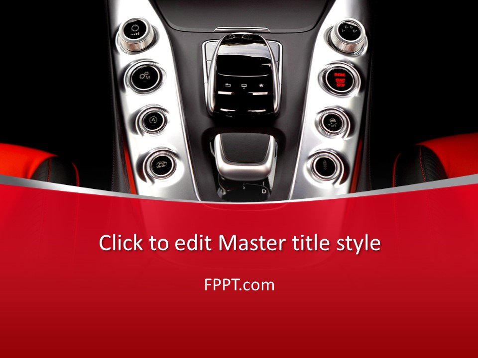 Car Transmission PowerPoint Template