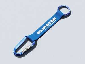 Carabiner strap keychain mockup
