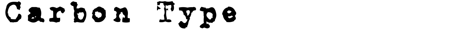 Carbon Type Font
