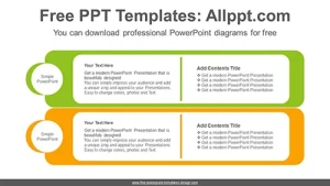Card type banner PowerPoint Diagram Template