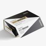 Cardboard box mockup / 160x90x260 - Free PSD Download Cardboard box mockup / 160x90x260