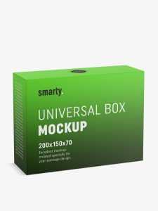 Cardboard box mockup / 200x150x70