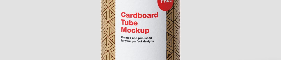 Cardboard tube mockup