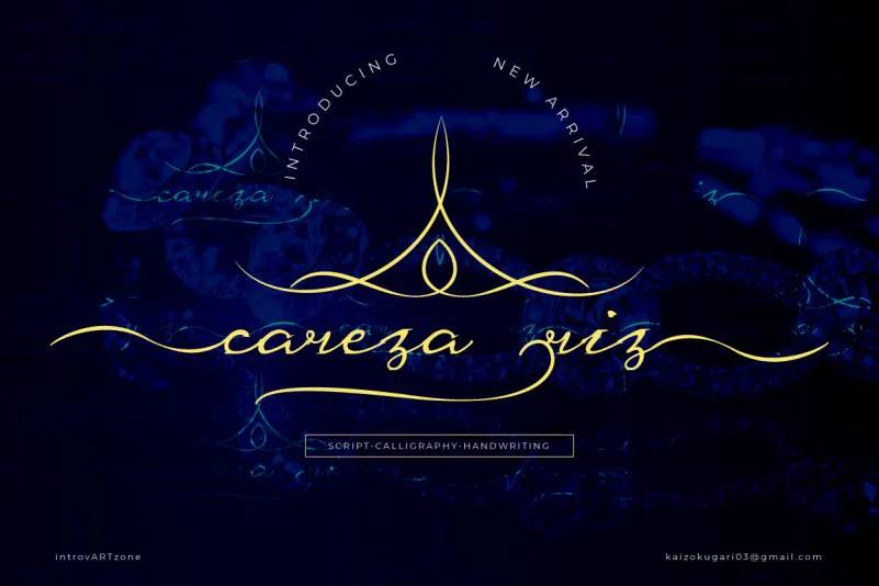 Careza Riz Script Font