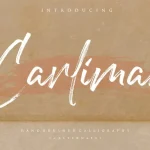 Carliman Handbrushed Calligraphy Font