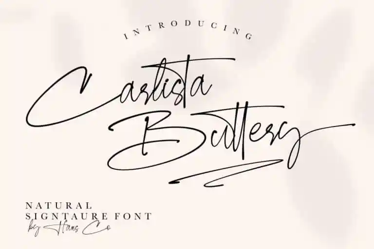 Carlista Buttery Script Font