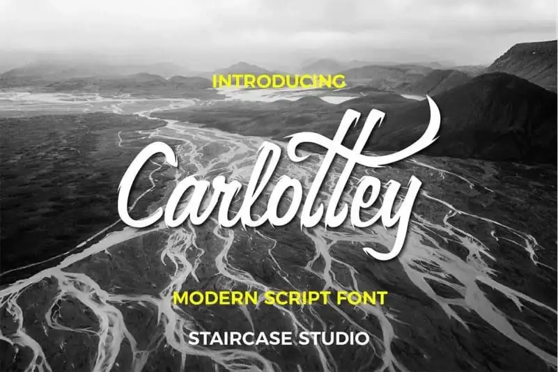 Carlottey Calligraphy Font
