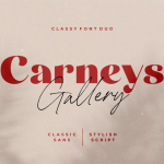 Carneys Gallery Font Duo