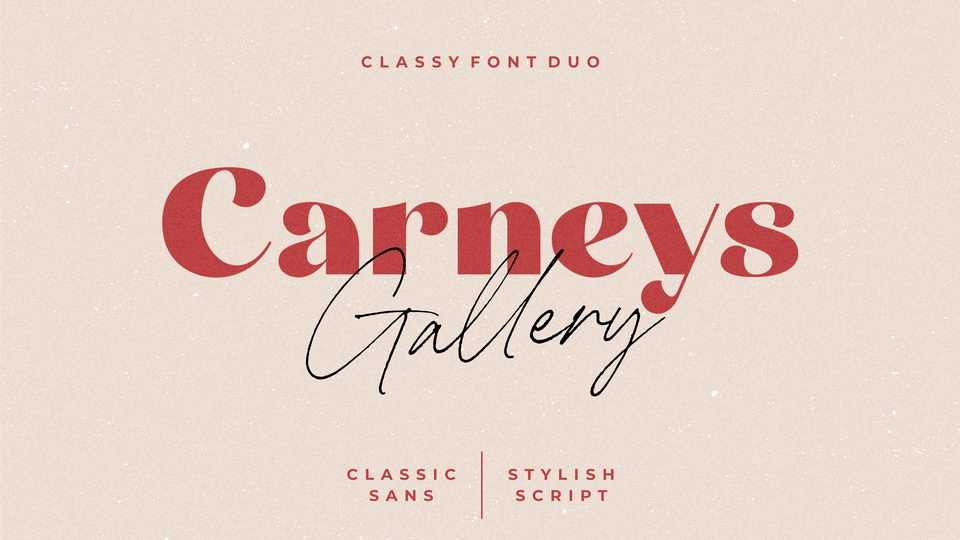 Carneys Gallery Font Duo › Fontesk