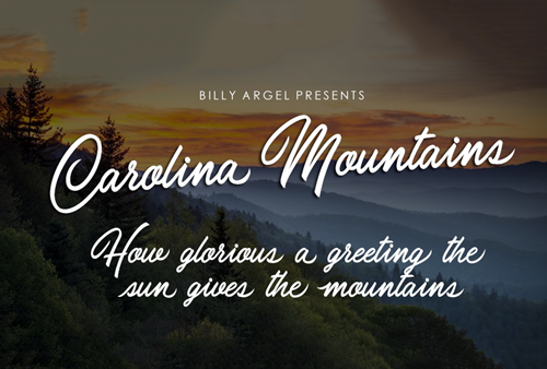 Carolina Mountains Font