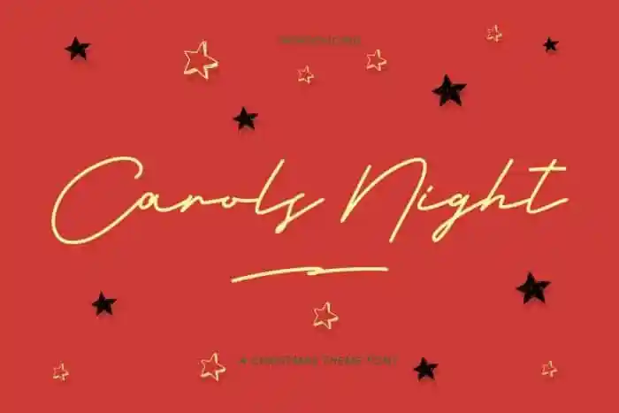 Carols Night Handwritten Font
