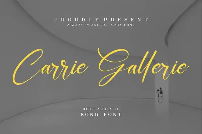 Carrie Gallerie Calligraphy Font